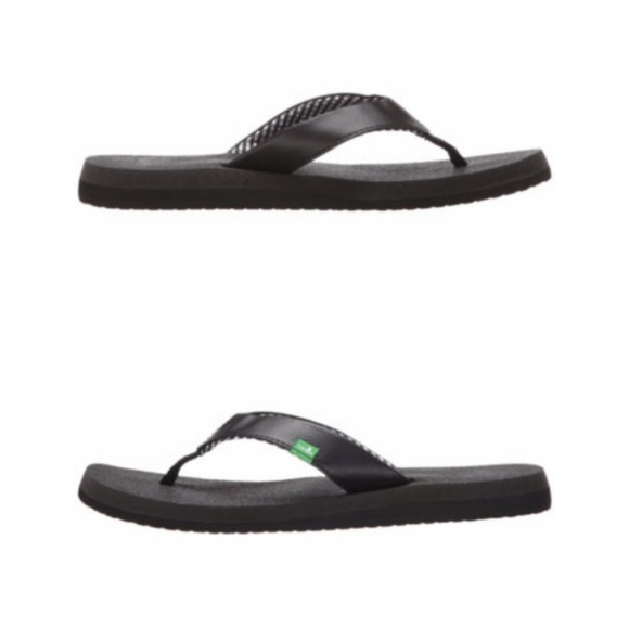 Sanuk Women's Yoga Mat Flip-Flop Thong Sandals-WHITE ONLY LEFT - Picture 6 of 7